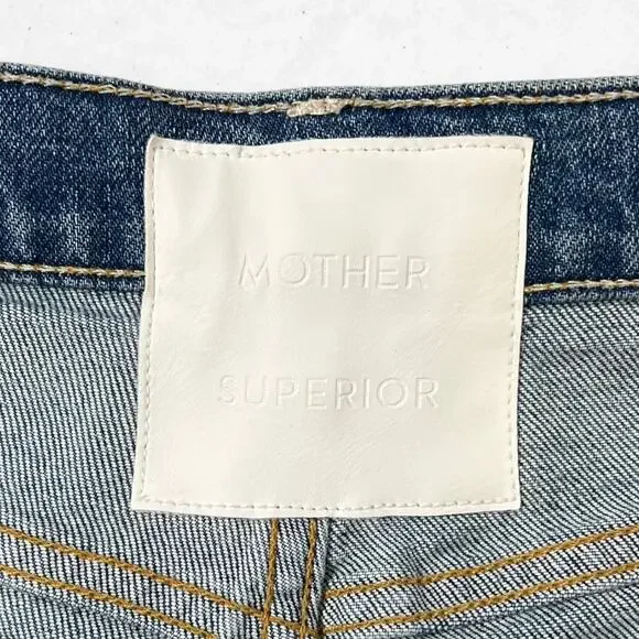 Blue High Rise Distressed Jeans with Slim Fit
